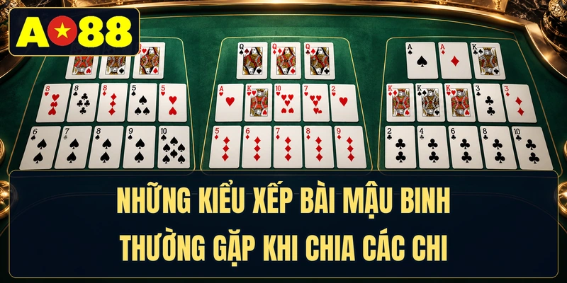 Những kiểu xếp bài mậu binh thường gặp khi chia các chi