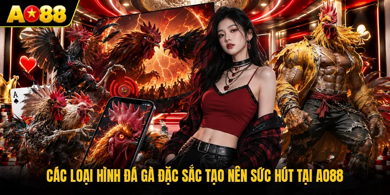 Các loại hình đá gà đặc sắc tạo nên sức hút tại AO88